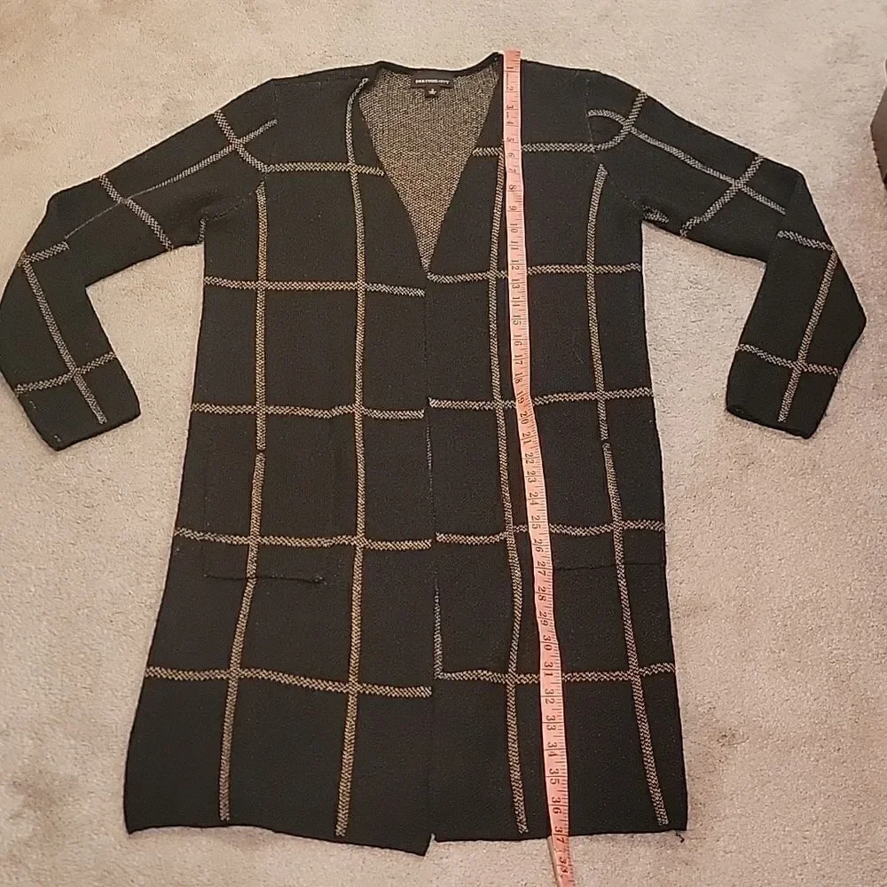 Fortune & Ivy long black cardigan sz med